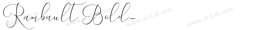 Rambault Bold字体转换